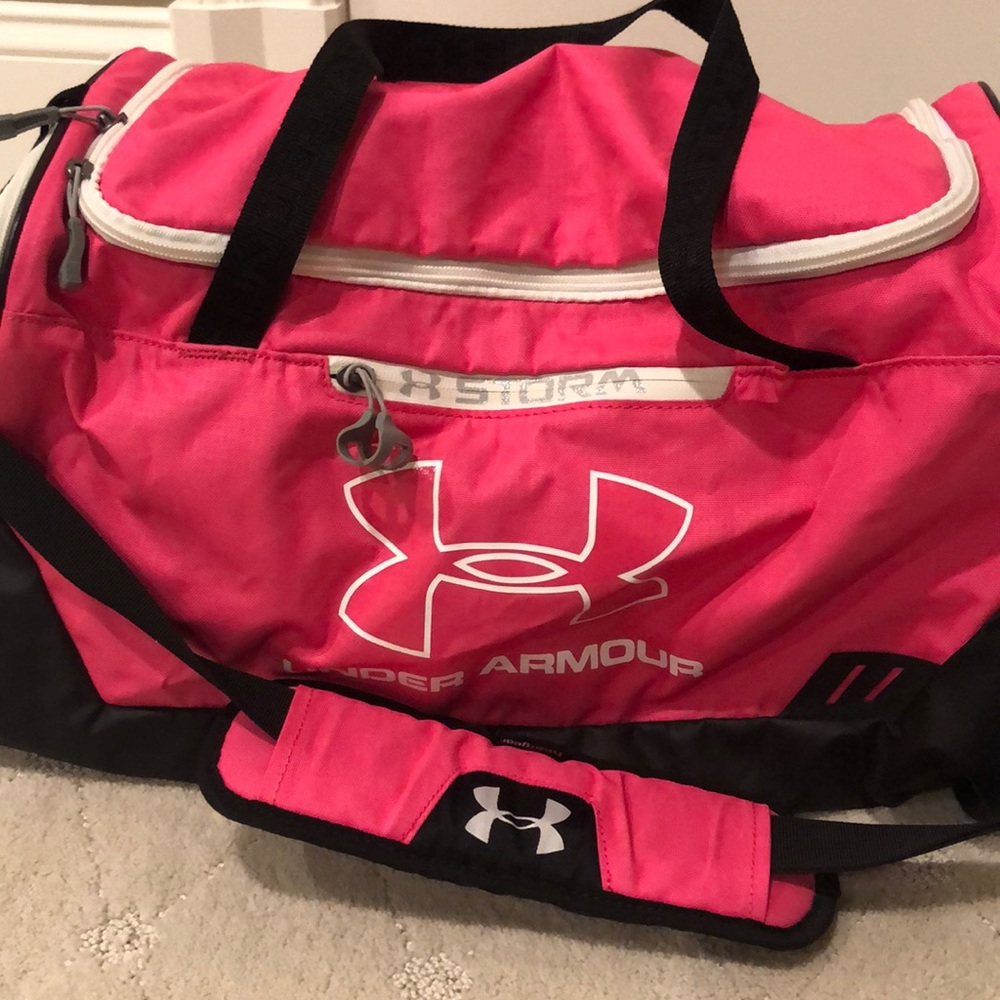 Under Armour Pink Gym Duffel Bag